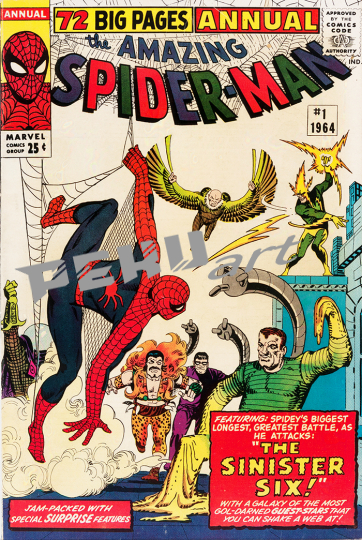Spiderman comic bookgiclee