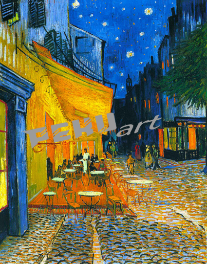 Van Gogh Terrace at Night fine art print