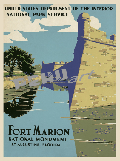 vintage-fort-marion-poster