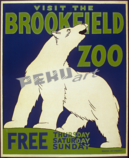 visit brookfield zoo polar bear wpa 