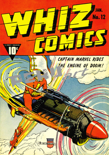 whiz comics 12 captain marvel comic superhero 