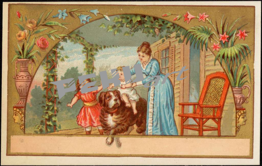 woman-with-two-children-one-riding-on-a-large-dog-206013-102