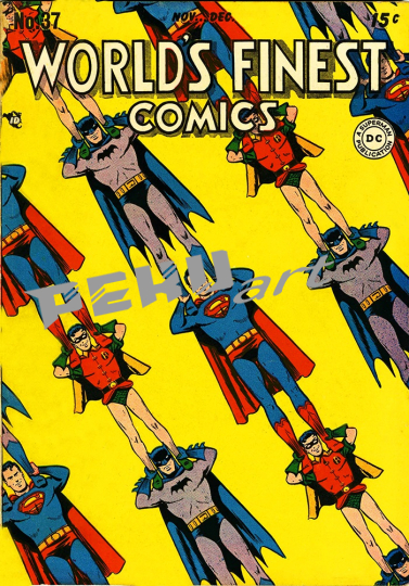 worlds finest comics superherocomic art