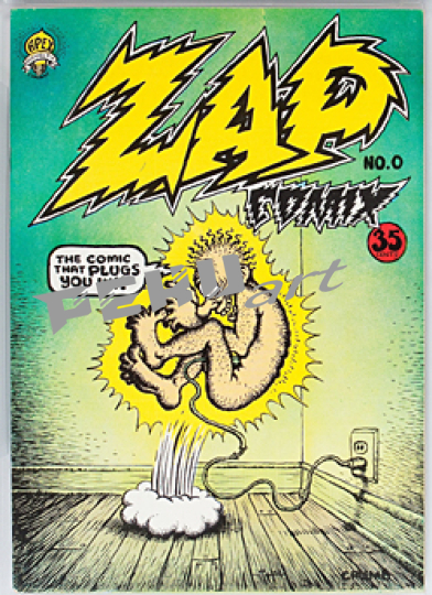 zap comic book coverwall art