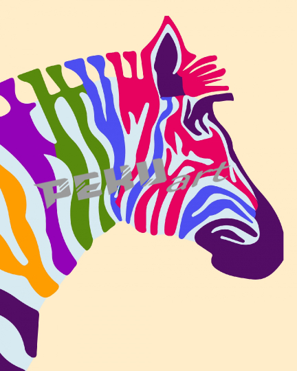 zebra-colorful-pop-art